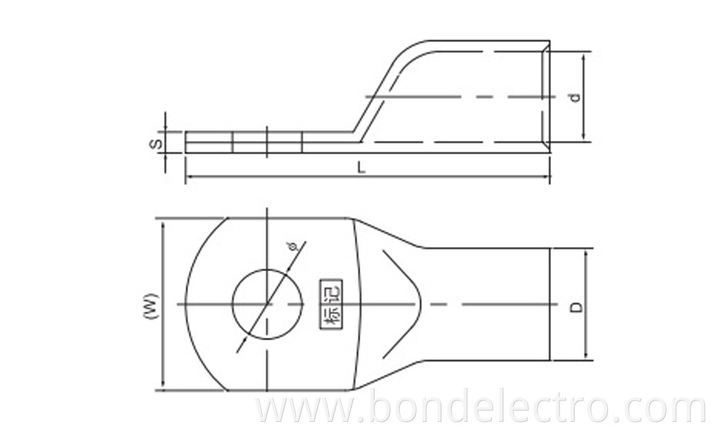 SC Copper Cable Lugs Terminal Parameter1